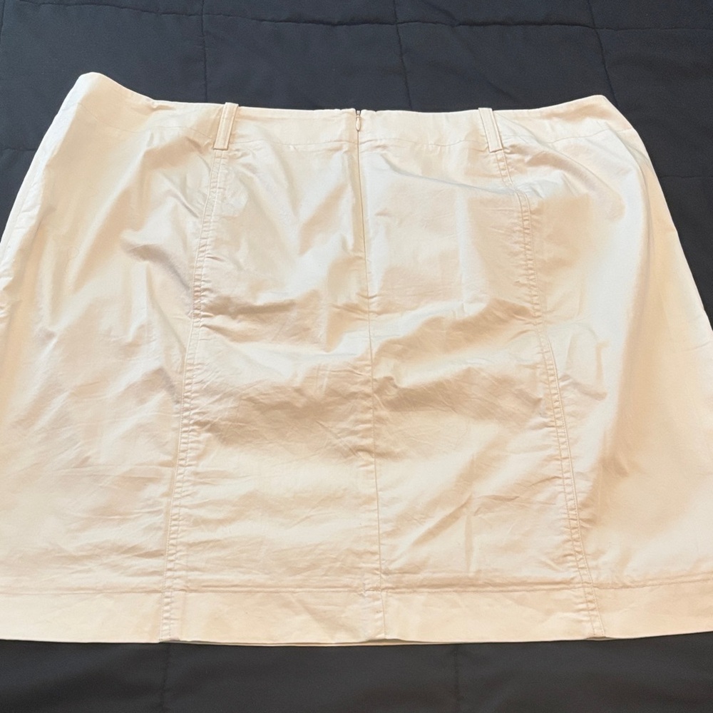 Talbots Woman Petites Classic Cream Women's Skirt 22wp - Picture 7 of 8